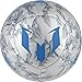adidas Performance Messi Soccer Ball, Silver Metallic Grey/Shock Blue/Vista Grey, Size 4