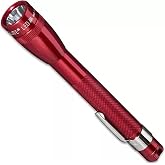 MagLite Mini LED Flashlight &ndash; Compact, Water-Resistant, Twist On/Off, 2-Cell AAA Battery-Powered &ndash; Red