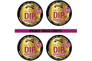 TEAZA HERBAL ENERGY POUCH TeaZA Energy Pouches, Smokeless Alternative Snuff Nicotine Free Tobacco Free & Healthy Dip Chewing Tobacco Alternative Have More Energy - Bangin' Black Cherry (4 Pack)