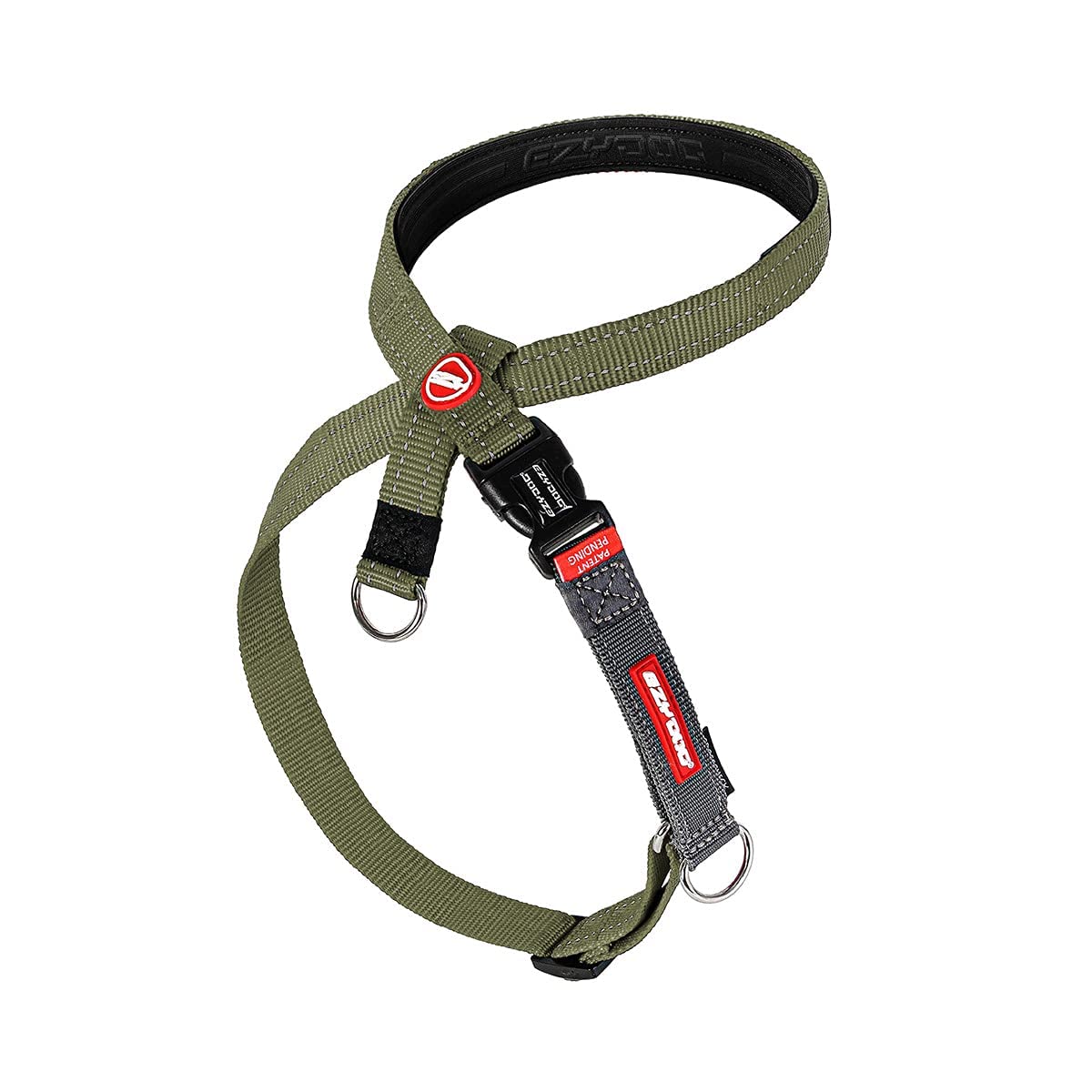 EZYDOG Crosscheck Training Harness | Anti Pull Harness, Dog Harness for Small, Medium and Large Dogs, Dog Training Accessories, Reflective, Adjustable Size (S, Khaki)