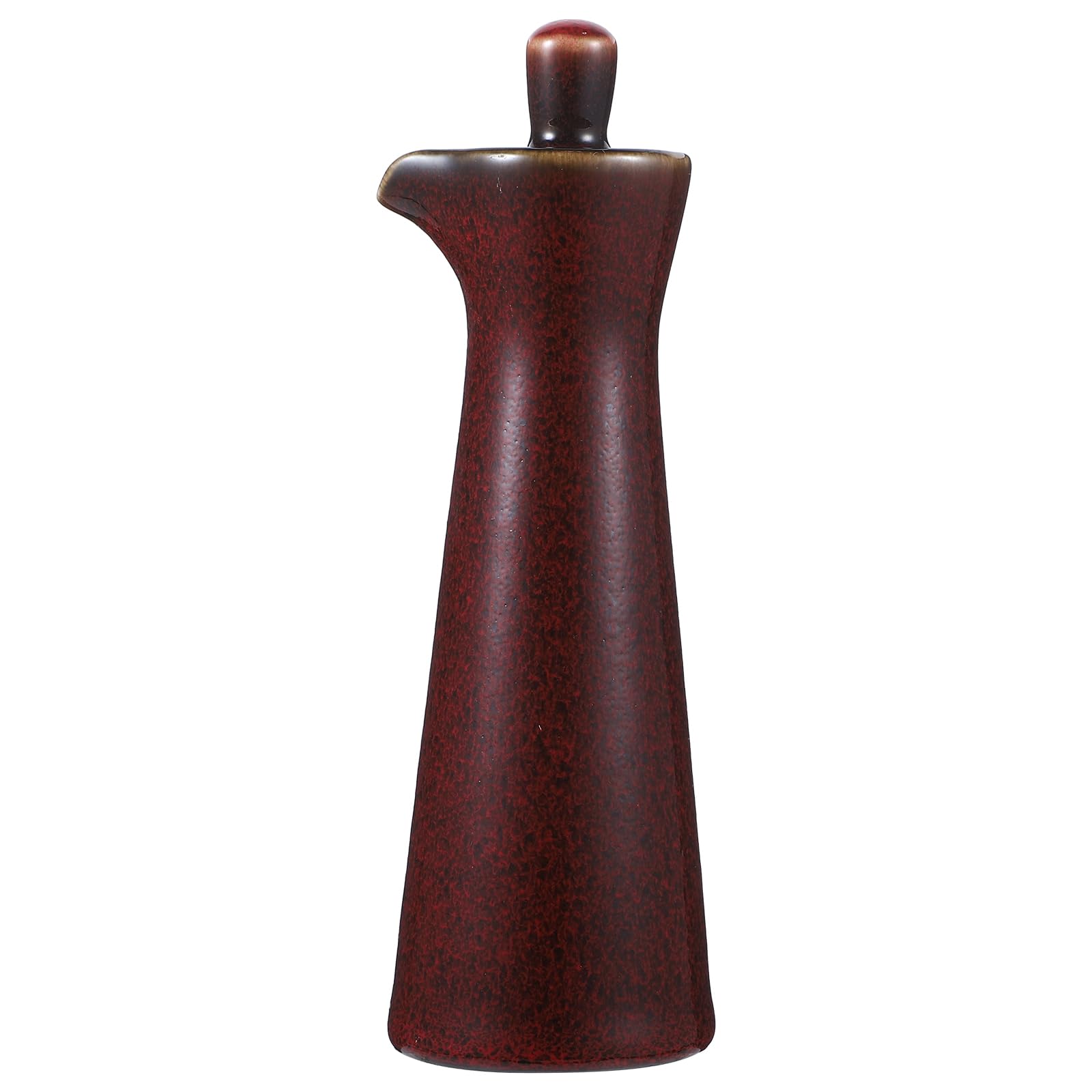 Healeved Japanese Style Kiln-Changing Ceramic Oil Bottle 6.10In Multi-Functional Condiment Dispenser for Soy Sauce Vinegar Kitchen Dining