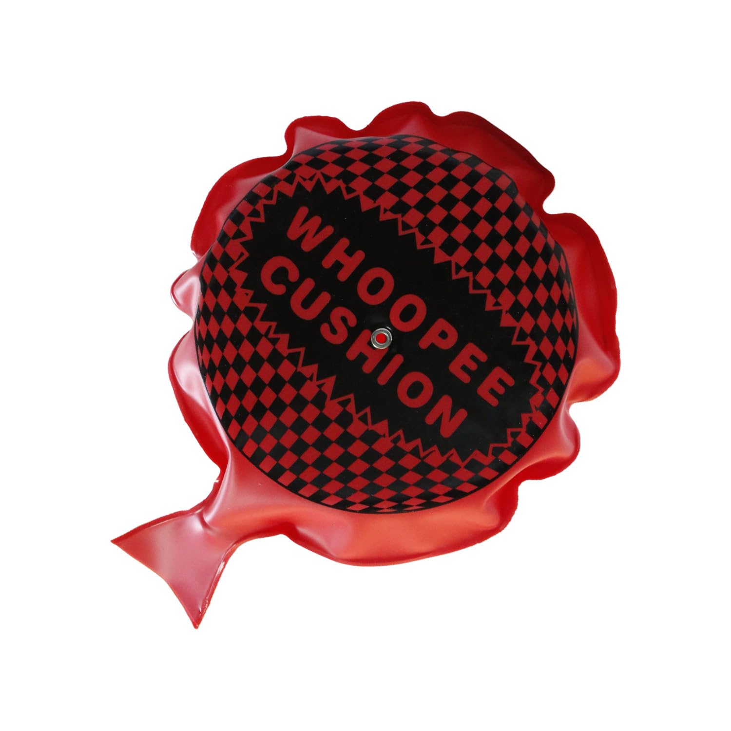 Wellrun 16CM Whoopee Cushion,Self-Inflating Fart Prank Cushion,Novelty Funny Party Joke Toy for Adults Office and Holidays(Red)