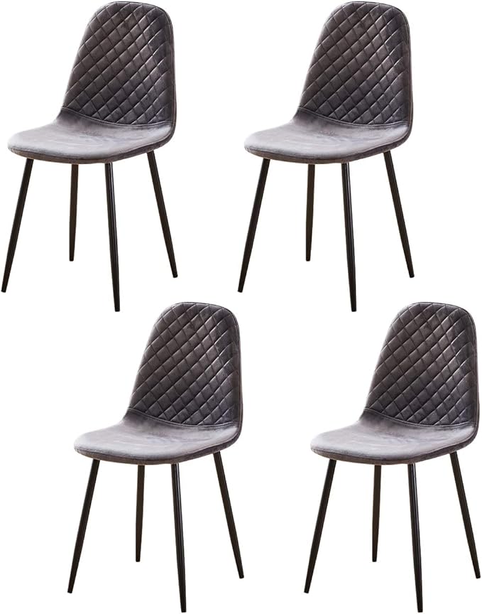 nozama Upholstered Dining Chairs Set of 4 Velvet Dining Chairs with