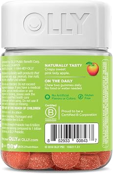 Amazon Com Olly Extra Strength Probiotic 25 Day Supply 50 Gummies Juicy Apple 2 Probiotic Strains Live Cultures Chewable Supplement Health Personal Care olly extra strength probiotic 25 day supply 50 gummies juicy apple 2 probiotic strains live cultures chewable supplement