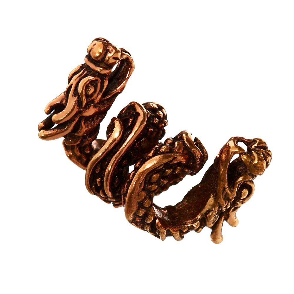 NKlaus Beard Bead Hair Ornament TIAMAT Dragon Bronze Curly Bead 6460