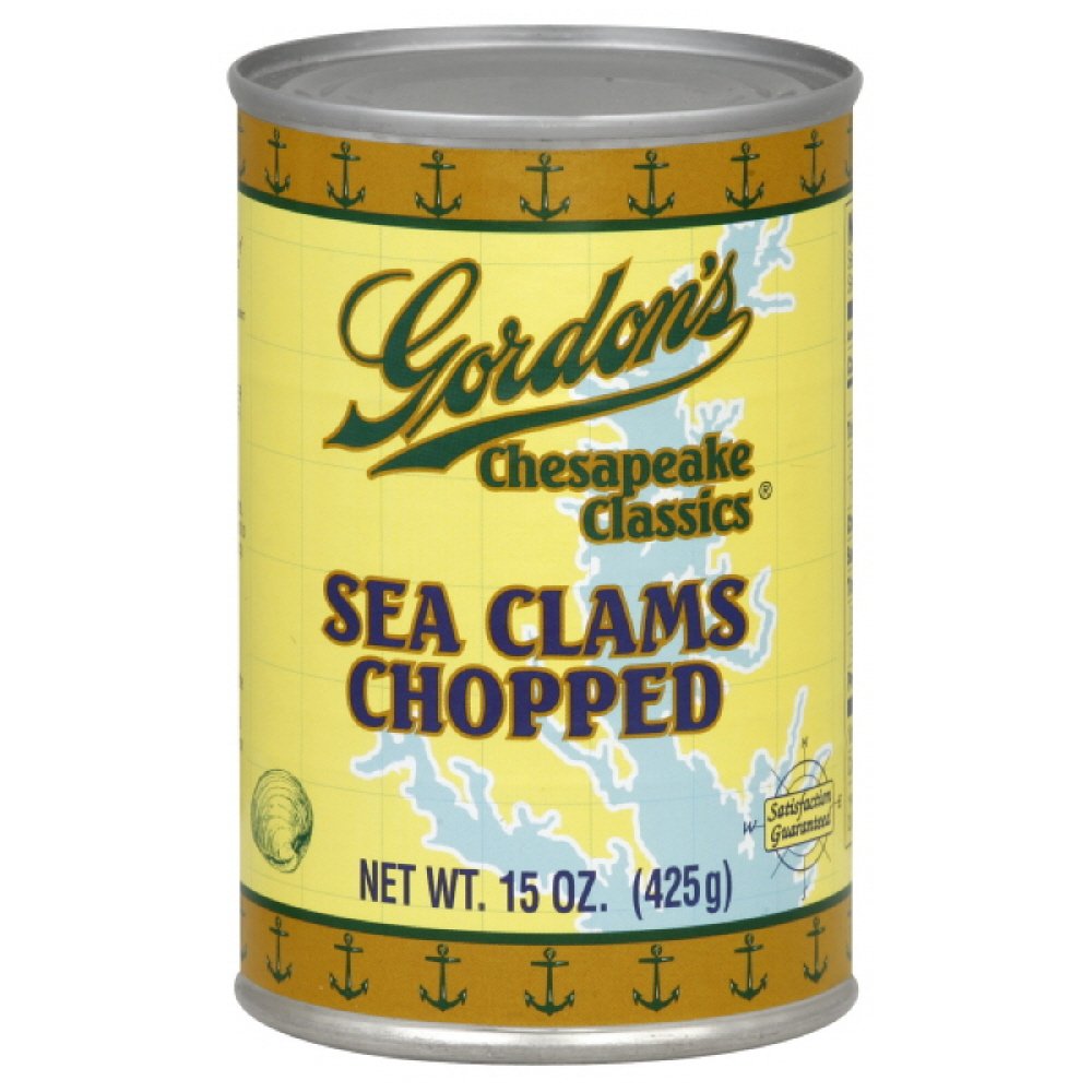 Gordon's Clams, Chopped Sea, 15ounces (Pack of4) Clams