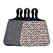 Case New Lightweight Neoprene Auto Trash Bag Sleeve Pouch/Litter Bag/Car Trash Keeper/Garbage Holder/Trash Liner Bag Case& Auto Organizer Storage Bag, Stick Shift Car Garbage Bin- White Dots