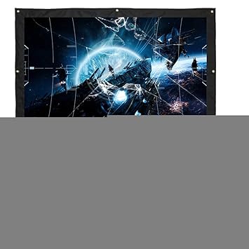 Bewinner Pantalla de proyección de 200 Pulgadas Pantalla de ...