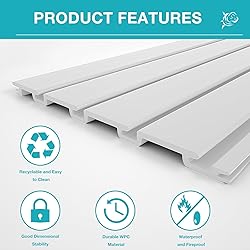 NeatiEase Slatwall Panel Wall Storage Systems, 2 x