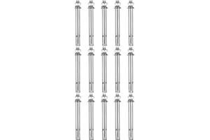 DTGN M8 x 100 Hex Expansion Bolts - 50Pack - Good for Concrete Dry Brick Block Walls - 304 Stainless Steel - Silver