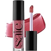 Saie Glossybounce - Hydrating Lip Gloss and Tinted Lip Oil Hybrid with Hyaluronic Acid & Jojoba Oil for Non-Sticky, Ultra-Shiny, Plump & Soft Lips - Everyday Makeup Essential - Remix (.17 oz)