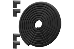 DEKUKAR Furniture Edge Corner Protector Baby Proofing(Large 7.5ft Edge 4 Adhesive Corner Protector), Heavy-Duty Soft NBR Foam Fireplace Tables Safety Bumper Protection Guards(Pre-Taped, Easy Installation)