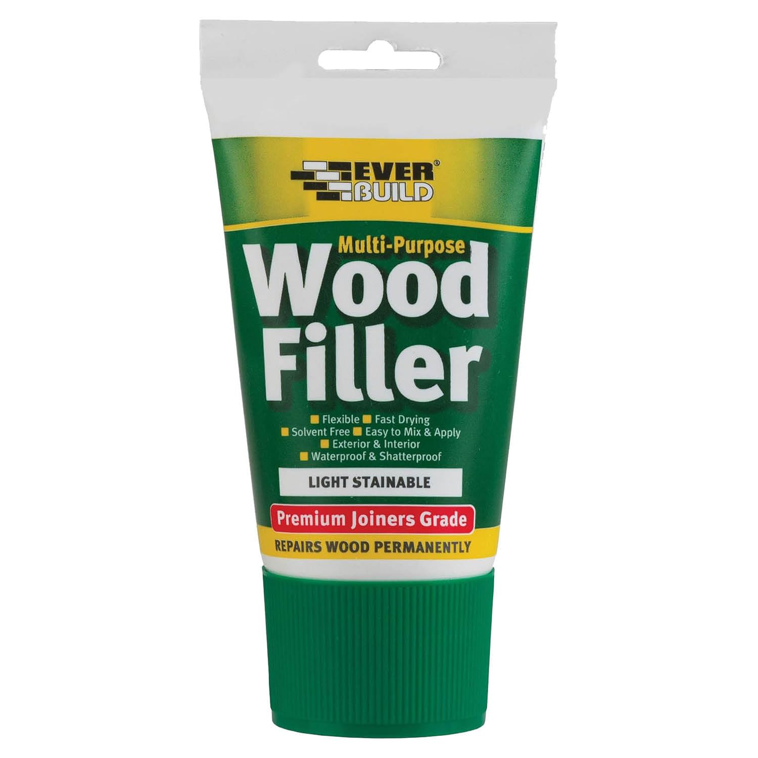 Everbuild Multipurpose Wood Filler – Ideal For Filling Small Imperfections – Sandable – Light Stainable – Easy Squeeze Tube – 100ml
