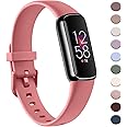 AK Sport Band Compatible with Fitbit Luxe Bands for Women Men, Soft Silicone Replacement Sport Straps Wristbands for Fitbit Luxe Fitness and Wellness Tracker