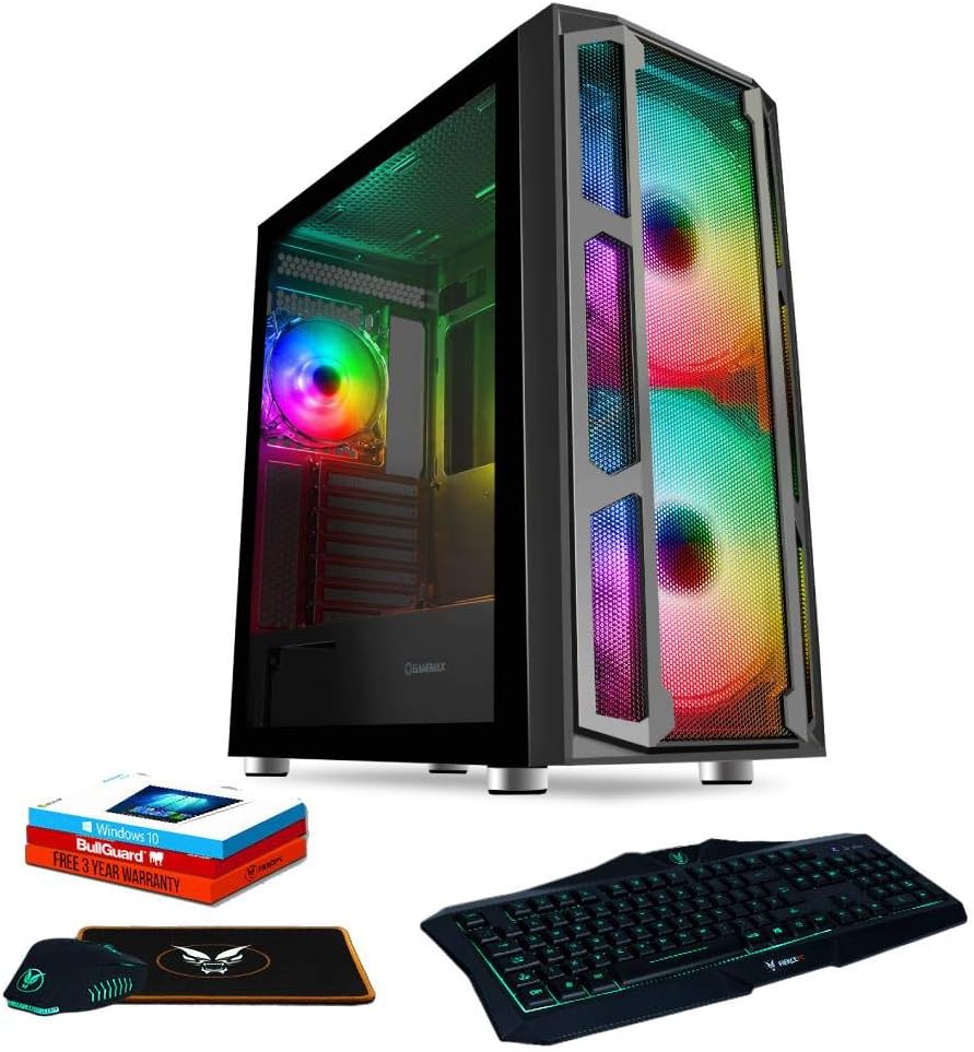 Fierce RGB Gaming PC Bundle Intel Core i5 10600K 4.8GHz, GTX 1660 6GB