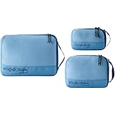 Eagle Creek Pack-It Reveal Cube Set - Packing Cubes for Compartmentalizing Luggage - Durable - Ultra-Lightweight - Water-Resistant - Easy Grab Zipper Pull - Mesh Windows - Blue Dawn - XS/S/M