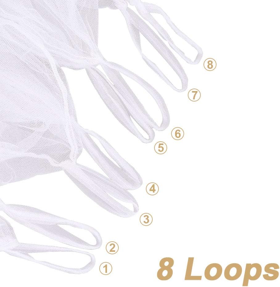 KRATARC Mosquito Netting Canopy Net Mesh for Single Bed Compact and Lightweight Camping Hiking Climbing Outdoor (White): Sports & Outdoors