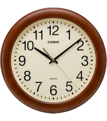 Amazon.com: Casio IQ-482J-8JF Wall Clock, Radio Watch, Silver