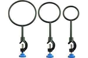 JCBIZ Lab Stand Support Retort Ring Set 60mm 80mm 100mm, Lab Metalware Equipment