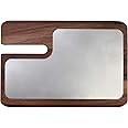 Berkel Presenting Board for Red Line 250 Slicers | Wooden Board | Stainless Steel Plate | Display Meat, Prosciutto, Cheese, Vegetables, and more | Made in Italy