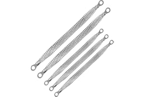 Lymizhuo Universal Automotive Ground Straps - 5Pcs 10/12 Inch Braided Copper Ground Strap Kit, Heavy Duty Engine Grounding St