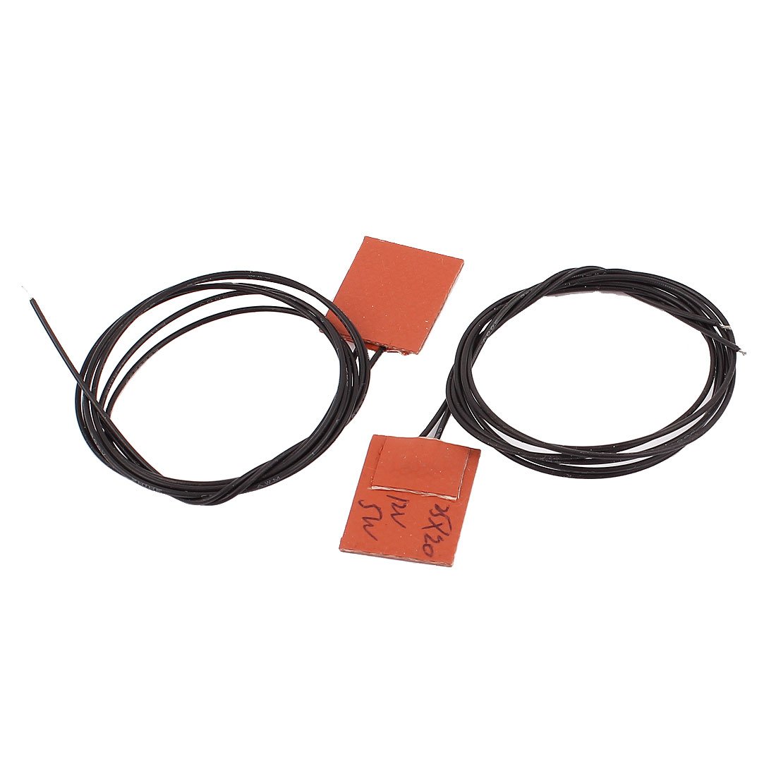 X-Dr 12V 5W 20mm x 25mm Silicone Heating Plate Flexible Rubber Heater 2 Pcs (6946b2a5-a222-11e9-8d7c-4cedfbbbda4e)