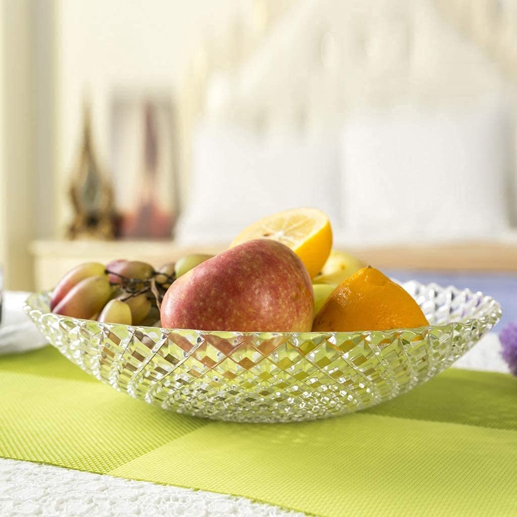 Buy ITAPALJI Crystal Glass Fruit Bowl Plate for Dining