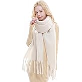 RIIQIICHY Chunky Scarf for Women Winter Warm Thick Scarves Oversized Blanket Scarf