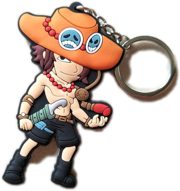 DOFE One Piece Keychain,PVC Keychains,keychains for kids,keychains for backpack.