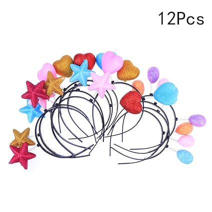 Amazon Com Toyvian Spring Hair Bands Hair Hoop Glitter Headwear
