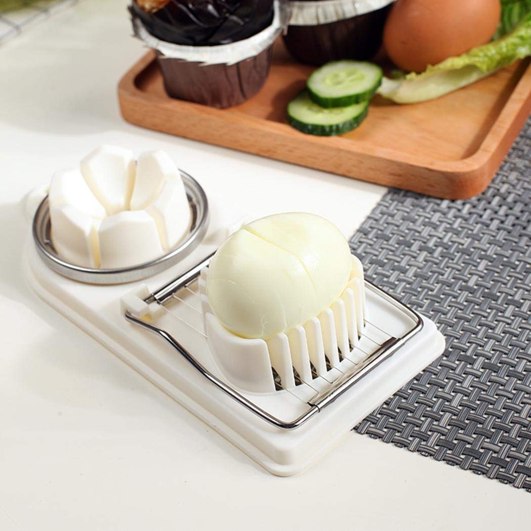 Junio1 Taglierina Multifunzionale a Forma di Petalo Utensili cuociuova in Camicia