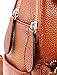 Heshe Womens Genuine Leather Backpack Casual Daypack Ladies Fashion Bag (Sorrel)