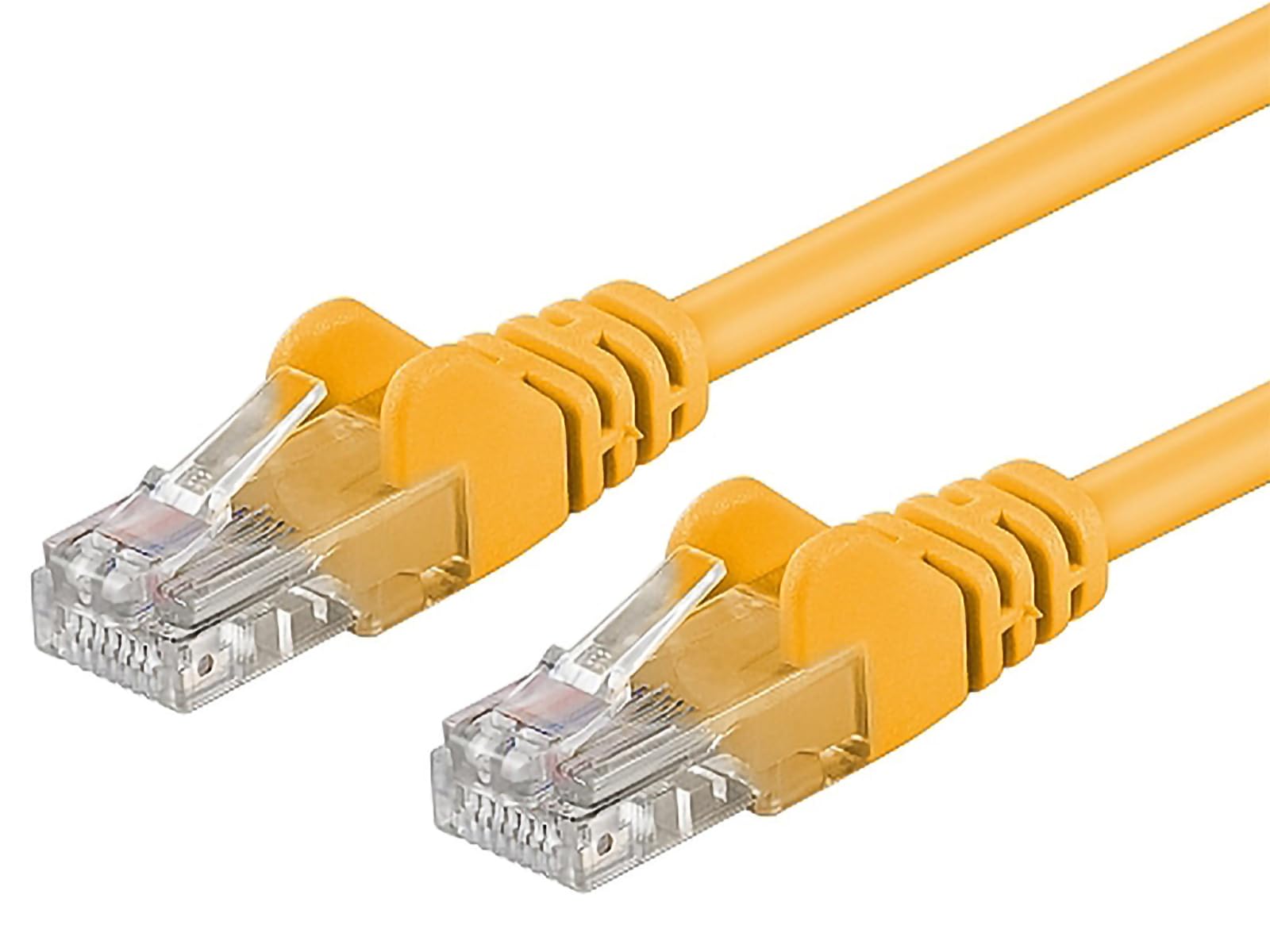 Premium Cord Patch Cable UTP RJ45-RJ45 Level 5e 1.5 m Yellow