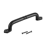 Toprema Sliding Barn Door Handle Pull Black Heavy