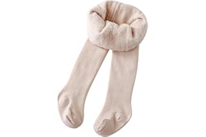 Baby Fleece Lined Tights Toddler Cable Knit Tights Cotton Thick Warm Leggings Pantyhose for Infants Soft Stockings
