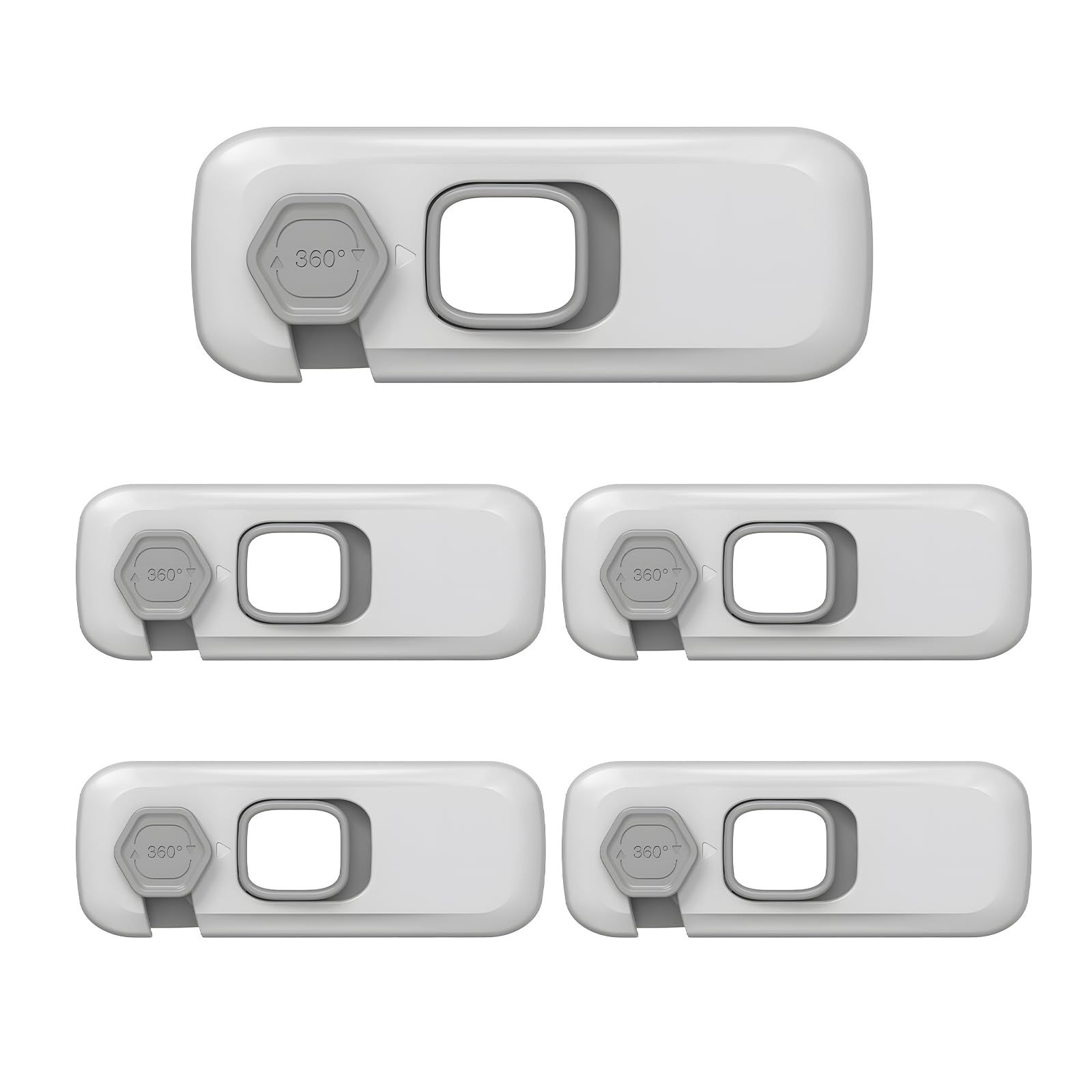 maxtachi 5 PCS Fridge Locks for Children, Durable Baby Safety Locks for Fridges, Easy to Install, Child Locks for Kitchen Cupboards, Suitable for Cabinets, Drawer and Fridge Door Locks