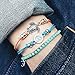 ATIMIGO 2PCS Boho Beach Layered Rope Anklet Bracelet Sunflower Elehant Charm Handmade Foot Jewelry for Women Teen Girls