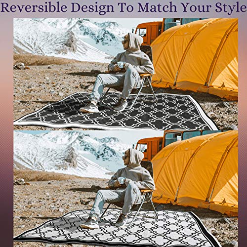 Recycled Plastic Outdoor Rug (4'x 6') Camping Rugs for Outside Your