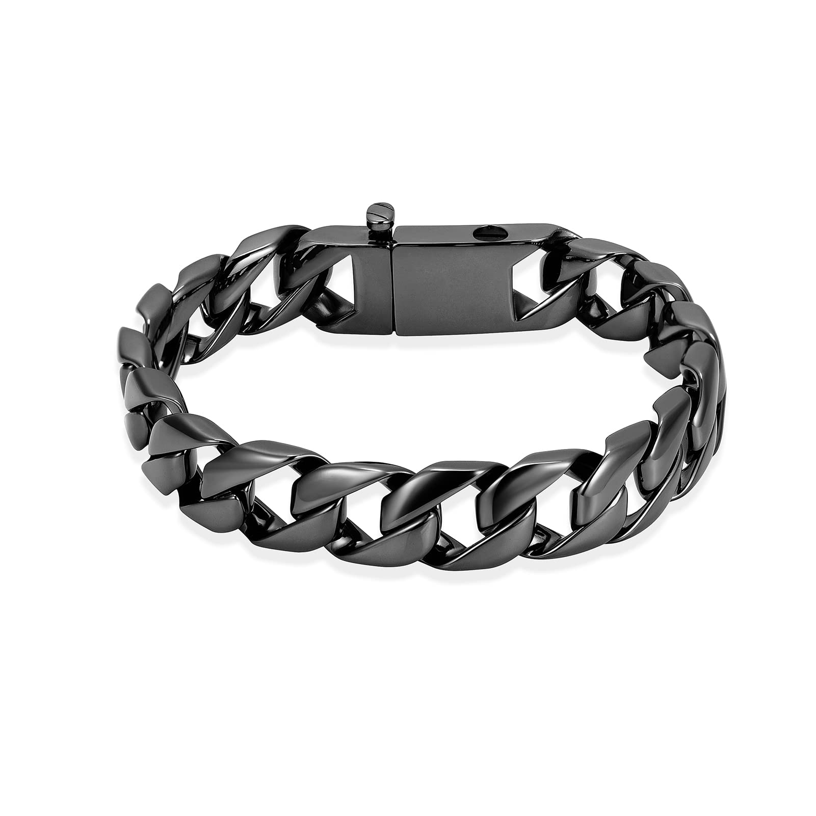 memorial jewelry Silver Cuban Link Bracelet for Human Ashes - Urn Keepsake Memorial Ash Holder Bracelet