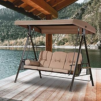 purple leaf porch patio swing with canopy
