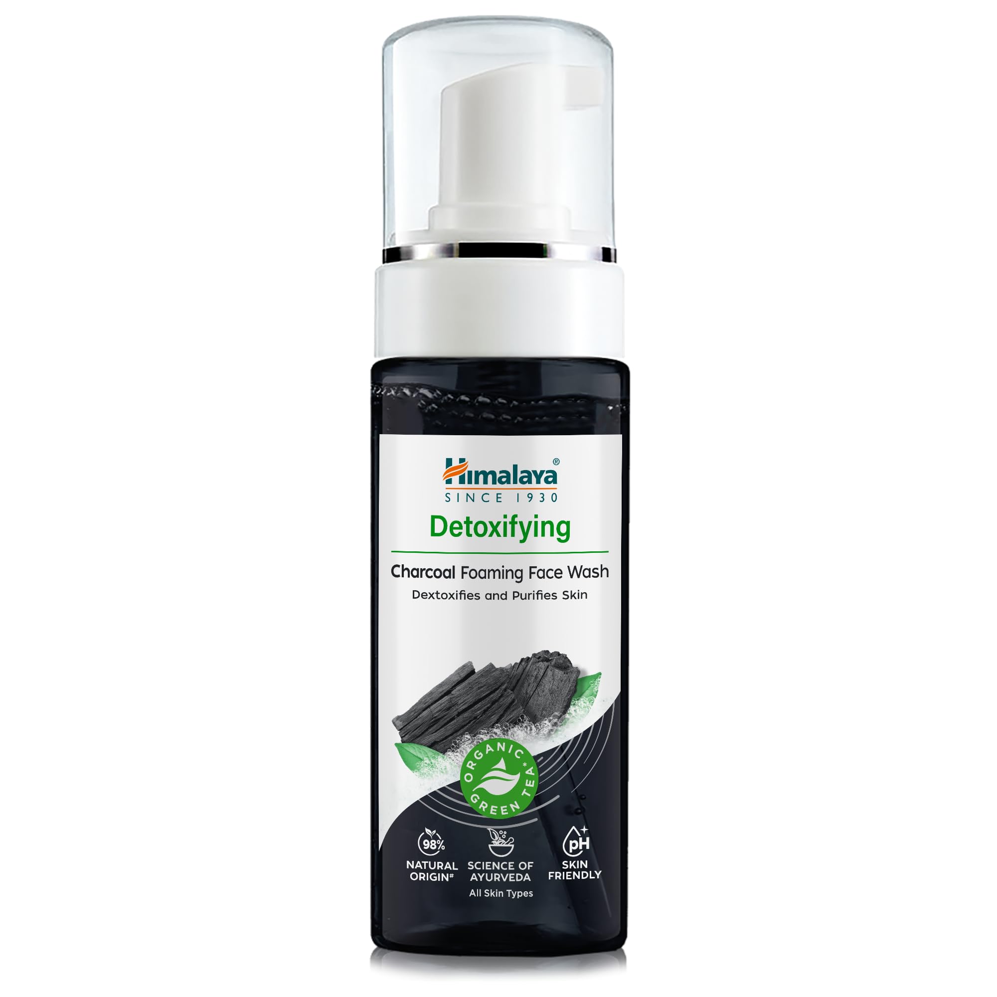 Himalaya Detoxifying Charcoal Foaming Face Wash, Cleanses Dirt, Purifies Skin, 150 ml
