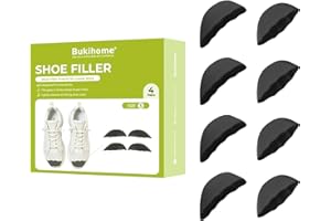 Bukihome Shoe Filler Insert - 4 Pairs Shoe Filler for Too Big Shoes, Heel Cushions for Women, Toe Inserts, Size Reducer Make 