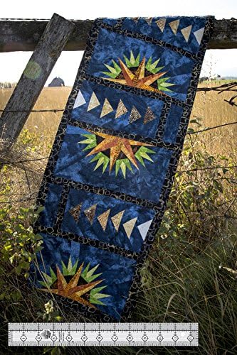 Quilt in a Day Exclusive Combo- Creative Grids Quilt Ruler 1 1/2" x 12 1/2" (CGR15125) with FREE Cut Loose Farmhouse Table Runner Quilt Pattern (CLPQLT003)