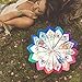 WINDLY Women’s Embroidered Floral Cotton Handkerchiefs for Party, Wedding - 12x12 in (10pcs)