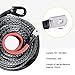 AUXMART Synthetic Winch Rope Winch Line Cable 20500LBs Protective Sleeve 95ft x 3/8