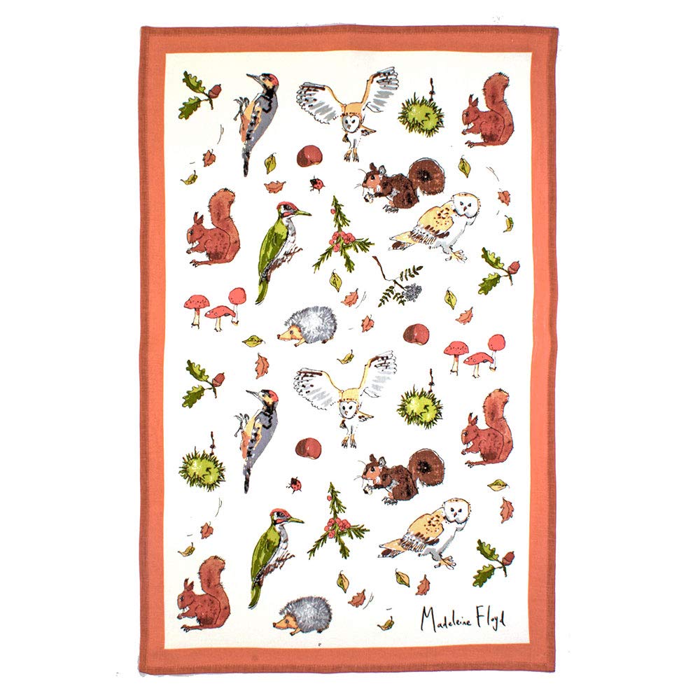 Ulster Weavers Mf Woodland Cotton Tea Towel, Wood, Multicolor