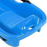 Prosperplast Blue Race Sledge Snow Glitter with Rope Steering Brakes view 3