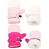 Weradau Fleece Lined Mittens for Baby Boys Girls,Baby Toddler Little Kids Winter Gloves Mittens for Children