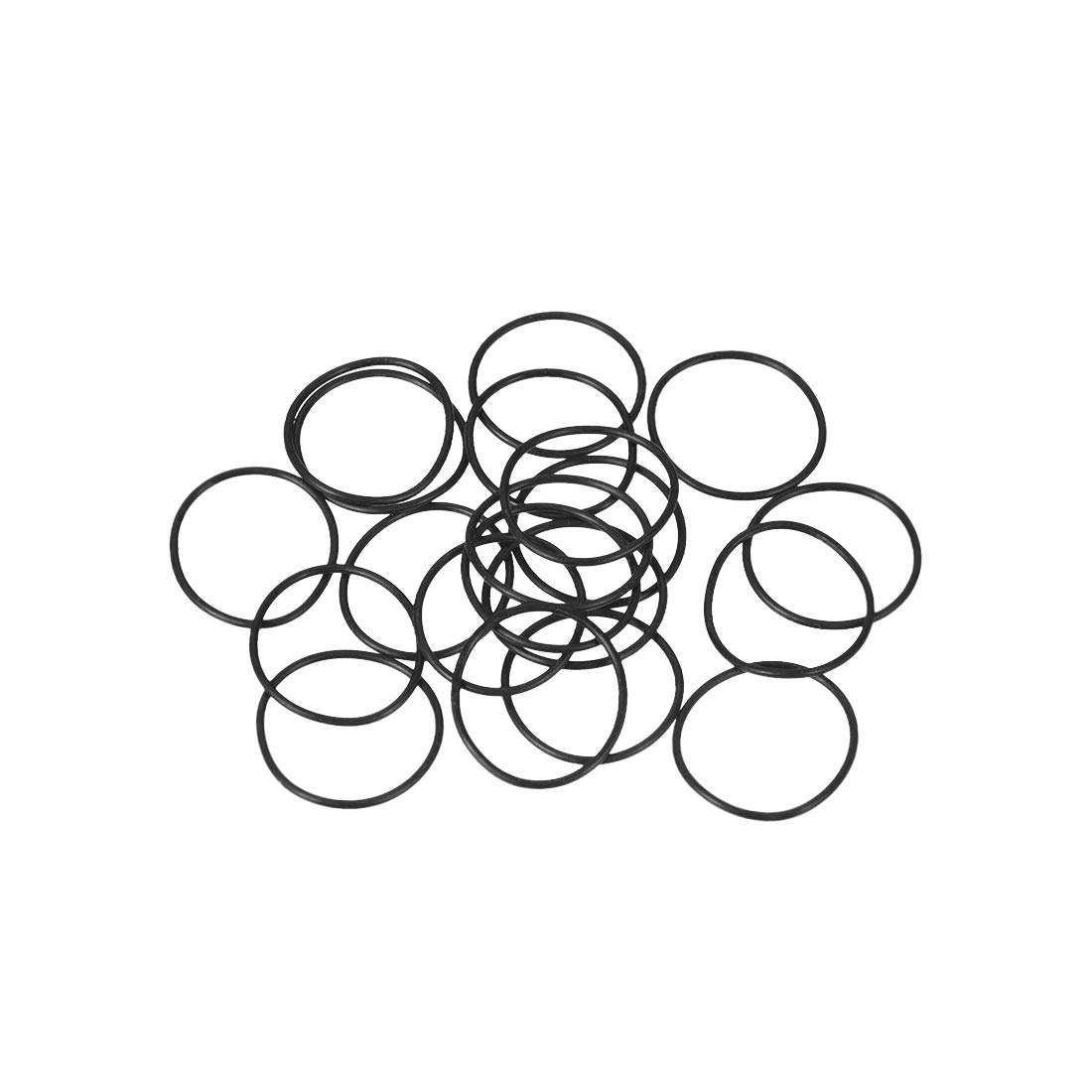 sourcing map Nitrile Rubber O-Rings 15mm OD 13mm ID 1mm Width, Metric Sealing Gasket for Automotive Machine Plumbing, Pack of 20