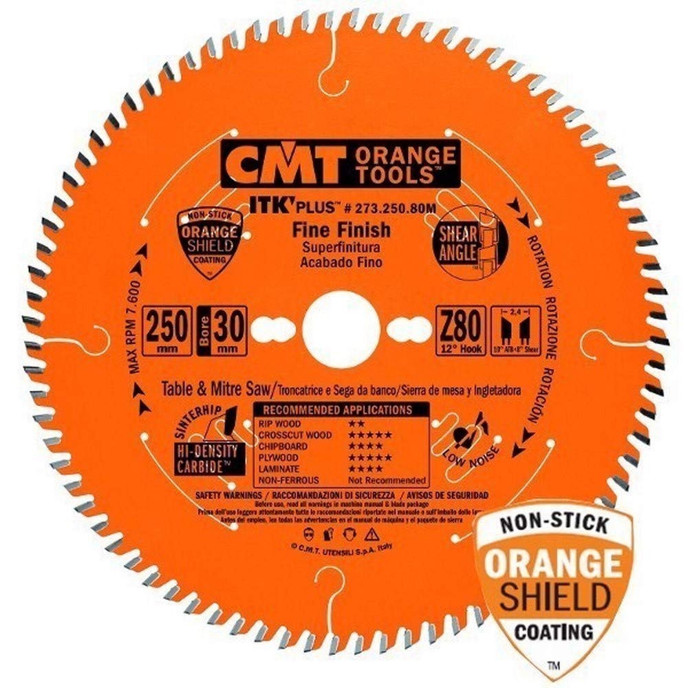 CMT 271.184.24M ITK Plus RIP and Crosscut Saw Blade HW 184X1.7X30 Z=24 ATB+Shear
